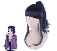 Wig for Carnival Nightlife CluI Party Dress Up Wig Cosplay Wig Hyuga Hyuga Curly Hair Cosplay Halloween With Ponytail Wig