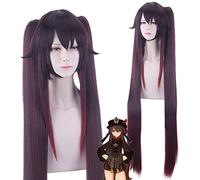 Wig for Carnival Nightlife CluI Party Dress Up Wig Cosplay Wig Original God Walnut Double Ponytail Gradient Tiger Clip Wig