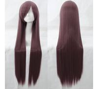 Wig for Carnival Nightlife CluI Party Dress Up Wig Cosplay Wig Universal 100Cm Color Long Straight Hair Cos Anime High Temperature Wire 099 Color:Rose Net 045 [1 Meter]