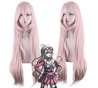 Wig for Carnival Nightlife CluI Party Dress Up Wig Danganronpo V3 Into The Beautiful Rabbit Tender Pink Long Straight Hair Cosplay Wig