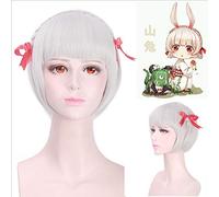 Wig for Carnival Nightlife CluI Party Dress Up Wig Netease Onmyoji Mobile Games Mountain Rabbit Small Twist Cosplay Wig Mountain Rabbit Cos Wig