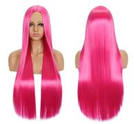 Wig for Carnival Nightlife CluI Party Dress Up Wig Wig Anime Cosplay Wig With Bangs 80Cm Long Straight Hair Costume Daily Cos Headgear Fake Hair Color:K050-16