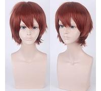 Wig for cos wig juvenile anti-curled short hair color universal men's wig cosplay anime wig color:002-35