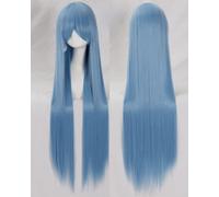 Wig for cosplay wig universal 100CM color long straight hair cos animation high temperature wire 099 color:rose net 027 [1 meter]