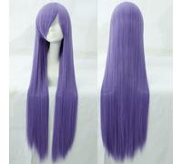 Wig for cosplay wig universal 100CM color long straight hair cos animation high temperature wire 099 color:rose net 053 [1 meter]