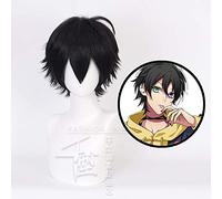 Wig for Division Rap Bataille Hypnose MIC Yamada Saburo Court Noir Perruques Cosplay Costume Résistant À La Chaleur Synthétique Cheveux Hommes Perruque