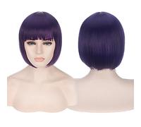 Wig for Fashion Trend For Daily Use Cosplay Wig Nightclub Girl Female Short Hair Bob Head Color Bobo Headgear Color:713-11 (Purple)