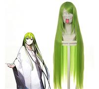 Wig for FGO destin Grand ordre Cosplay Enkidu Cosplay perruque vert longue ligne droite 100 cm cheveux synthétiques Halloween fête Costume jeu de rôle perruques