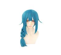 Wig For Game Cosplay Arcane Wig Blue braid Heat Resistant Synthetic Hair Arcane Wig OneSize P5135