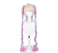 Wig For Game NEEDY GIRL OVERDOSE OMG Kawaii Angel-chan Ame-chan Cosplay Wig Heat Resistant Synthetic Hair Role Play Wigs + Wig Cap OneSize KAngle