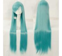 Wig for Halloween Fashion Christmas Party Dress Up Wig Cosplay Wig Universal 100Cm Color Long Straight Hair Cos Animation High Temperature Wire 099 Color:Rose Net 069 [1 Meter]