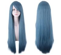 Wig for Halloween Fashion Christmas Party Dress Up Wig Cosplay Wig Universal 80Cm Color Long Straight Hair Style For Men And Women Universal Straight Hair Color:Zf80-022 (Rosenet)
