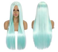 Wig for Halloween Fashion Christmas Party Dress Up Wig Wig Anime Cosplay Wig With Bangs 80Cm Long Straight Hair Costume Daily Cos Headgear Fake Hair Color:K050-11