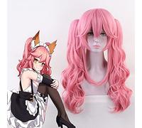 Wig for Jeu destin EXTELLA Cosplay perruque serviteur Tamamo chat Cosplay perruque de cheveux résistant à la chaleur perruque synthétique Halloween fête femmes Cosplay perruque