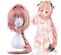 Wig for Jeu destin Grand ordre Cosplay perruque Astolfo Cosplay perruque de cheveux résistant à la chaleur perruque synthétique fête d'halloween femmes Cosplay perruques