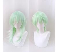 Wig for Jeu Fire Emblem ThreeHouses Cosplay Perruques Byleth Beleth Cosplay Perruque Résistant À La Chaleur Synthétique Perruque Court Vert Droit Anime Cheveux