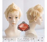 Wig for Jeu Persona 5 Ryuji Sakamoto Cosplay perruque mode homme Blonde perruques courtes + bonnet de perruque jeu Persona 5 comme sur la photo