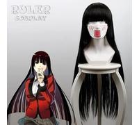 Wig for Kakegurui Yumeko Jabami Cosplay perruques cheveux synthétiques résistants à la chaleur perruque Perucas + capuchon de perruque gratuit A