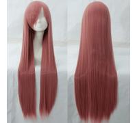 Wig for Perfect for everyday parties Cosplay Wig Universal 100Cm Color Long Straight Hair Cos Anime High Temperature Wire 099 Color:Rose Net 046 [1 Meter]