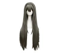 Wig For Sakurajima Mai Cosplay Wig Rascal Does Not Dream Of Bunny Girl Senpai Long Straight Gray Wig Pink Rabbit hairpins +Wig Cap OneSize onlywig
