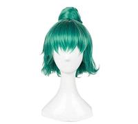 Wig for Sen Takatsuki Eto 30 cm Court Vert Résistant À La Chaleur Cosplay Costume Perruque Avec Un Chignon + Perruque Cap montrer l'image