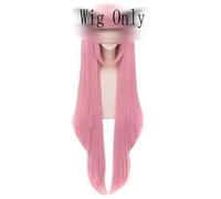 Wig for Séraphin de la fin Krul Tepes Cosplay Perruques Rose Femmes Cheveux Synthétiques Résistant À La Chaleur Perucas Cosplay Perruque + Capuchon De Perruque Seraph de la fin Perruque Seulement