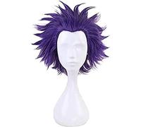 Wig for Shinsou Hitoshi Shinso Violet Perruque Courte Cosplay Costume Boku no Hero Academia Résistant À La Chaleur Cheveux Hommes Perruque