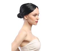 WIG ME UP - 68127-P103 Perruque Dames Carnaval Noir Strict Chignon Ballerina Danseur Ballet