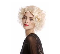 WIG ME UP - 90840-ZA88 Perruque blond clair dame carnaval halloween diva hollywood courte bou lisse raie au milieu