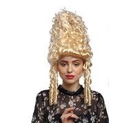 WIG ME UP - 90867-ZA88 Perruque Dames Carnaval Baroque Blond frisé Marie Antoinette Pompadour Bouffant Beehive
