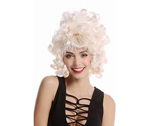 WIG ME UP - 90960-ZA62/ZA612 Perruque blonde blanche courte crépée boucles anglaises dame carnaval halloween baroque rococo femme noble
