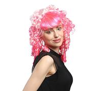 WIG ME UP - 91044-ZAC5-ZA 62 Perruque Mesdames Carnaval Cosplay Gothic Lolita Rose et Blanc Melange Boucles Spirale ringlets Baroque