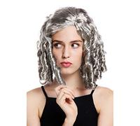 WIG ME UP - 91308-ZA68R Perruque Dame Carnaval Halloween Baroque Rococo Restauration Gothique Lolita Cosplay Boucles anglaises Grises