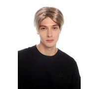 WIG ME UP - 92221-ZA87A+ZA33 Perruque de déguisement homme femme unisexe courte droite raie acajou blond mix Halloween Carnaval