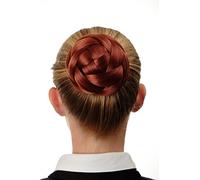 WIG ME UP - Chignon extension sophistiquée tressé mariée peigne épingle à cheveux rouge cuivré Q399D-350