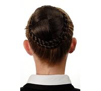 WIG ME UP - Chignon extension tressé peigne brun cendré moyen N796-8
