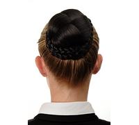 WIG ME UP - Chignon extension tressé peigne brun foncé N796-3