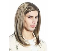 WIG ME UP - CW-047-KII12 Perruque femmes hommes carnaval blond lisse long mi-long gigolo bogoss
