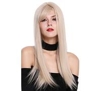WIG ME UP - DM-03-85/88 Perruque dame longue lisse raie blond clair lumineux