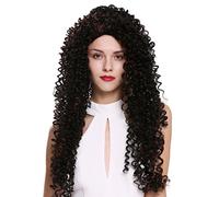 WIG ME UP - DW2315-2H30 Perruque dame très longue bouclée style afro caraibes noire mèches brun cuivré