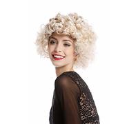 WIG ME UP - G-7-ZA88/ZA66 Perruque courte mélange de blonds dame halloween carnaval années 80 diva boucles bou s