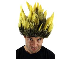 WIG ME UP - LM-19-P103TPC2B Perruque Halloween, démon Loki, scientifique fou, idéal pour carnaval.