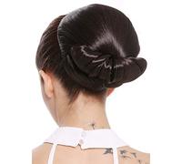 WIG ME UP - N792-4 Postiche chignon gros grand-mère tradition rétro vintage brun foncé