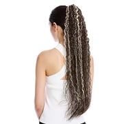 WIG ME UP - N857-V-8TT26 Postiche couette queue de cheval extrême longueur volume bou boucles crêpées afro kinks brun blond doré mélange 75 cm