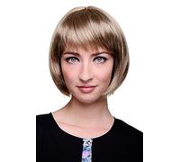 WIG ME UP - Perruque carré sexy, frange droite, mélange blond clair-blond foncé 703-14
