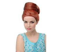 WIG ME UP - Perruque dame avec choucroute chignon rouge cuivré forme de turban vintage rétro années 50 60 GFW2200-350