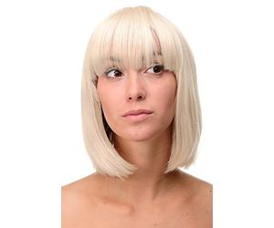 WIG ME UP - Perruque dame wig sexy coupe carrée lisse mélange de blond clair et blond doré 25 cm 7803-303/220
