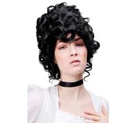 WIG ME UP Perruque De Qualité Rokoko Baroque Noire Dame Noble GFW1675-1B