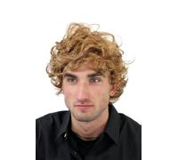 WIG ME UP Perruque pour homme, mi-long, bouclée, stye jeune et sauvage, blond/blond foncé GFW963-19