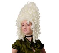 WIG ME UP Perruque Rococo Baroque Imposant Blanc Blond Platine GFW1650